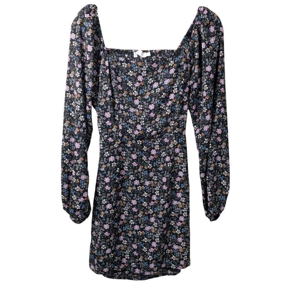 Coquette Floral Smocked Long-Sleeve Mini Dress By All In Favor SZ L